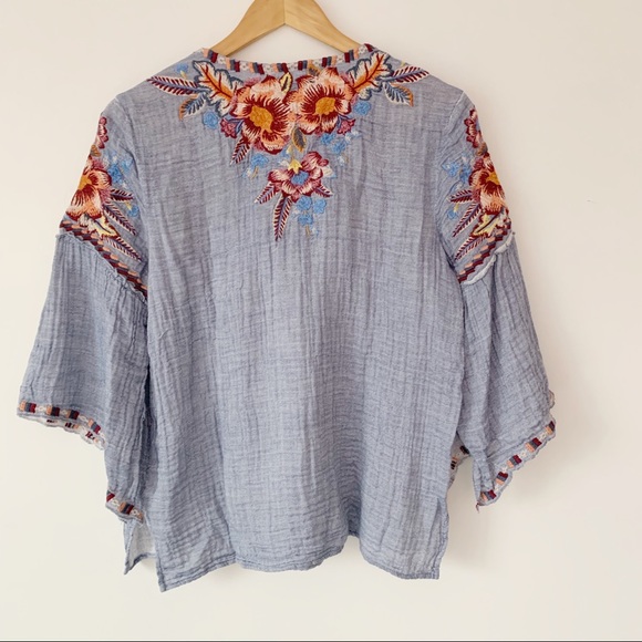 Johnny Was Carla Ruffle Boho Gauze Blouses NWT - Picture 8 of 8